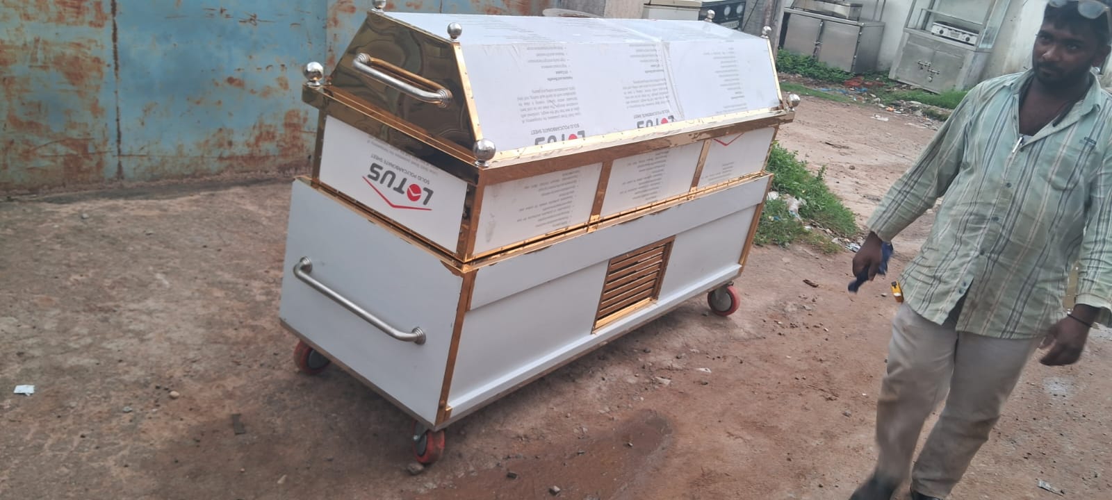 VIP Golden Dead Body Freezer Box