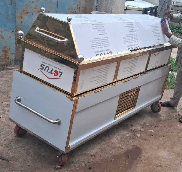 VIP Golden Dead Body Freezer Box Daimond
