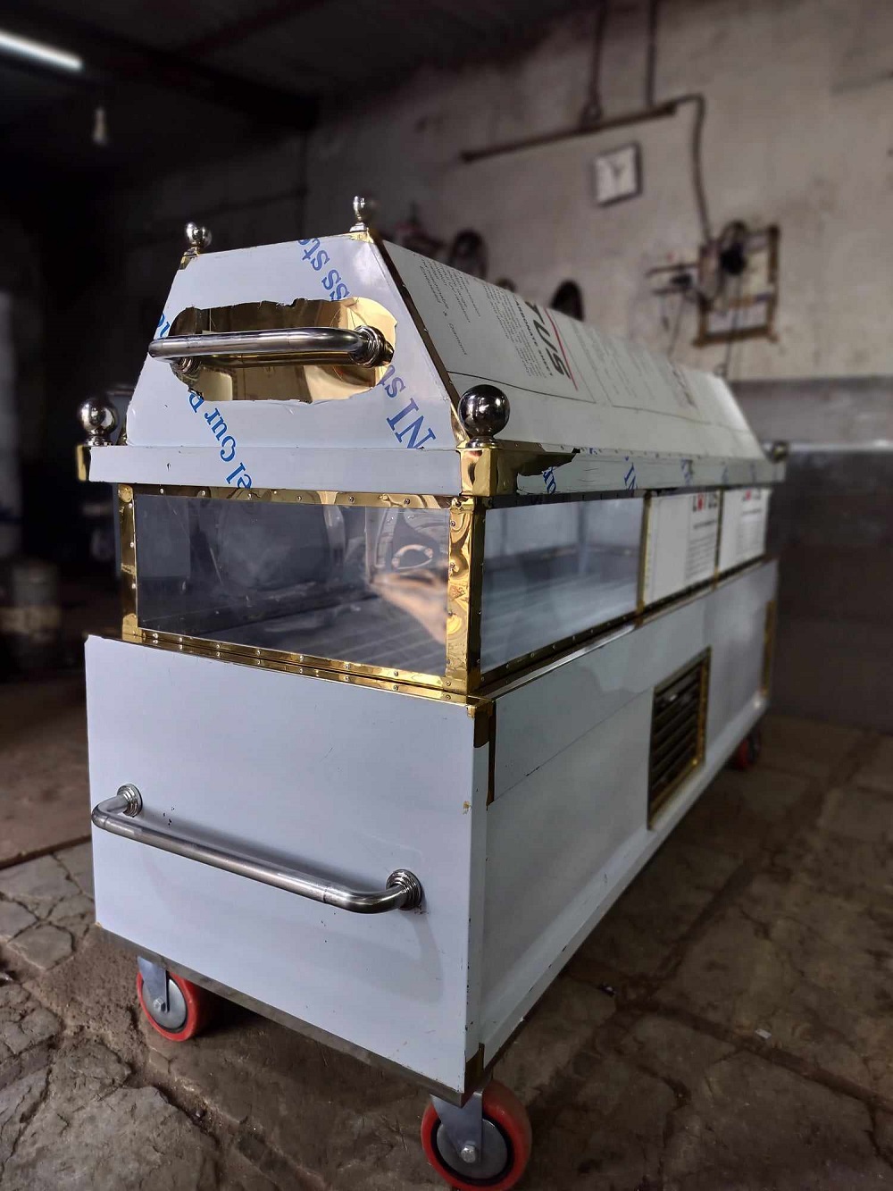 VIP Golden Dead Body Freezer Box Daimond