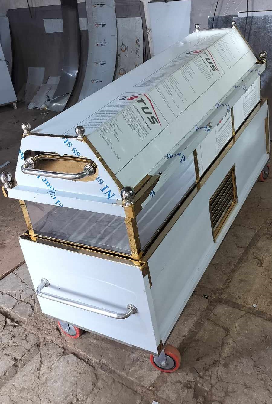 VIP Golden Dead Body Freezer Box Daimond