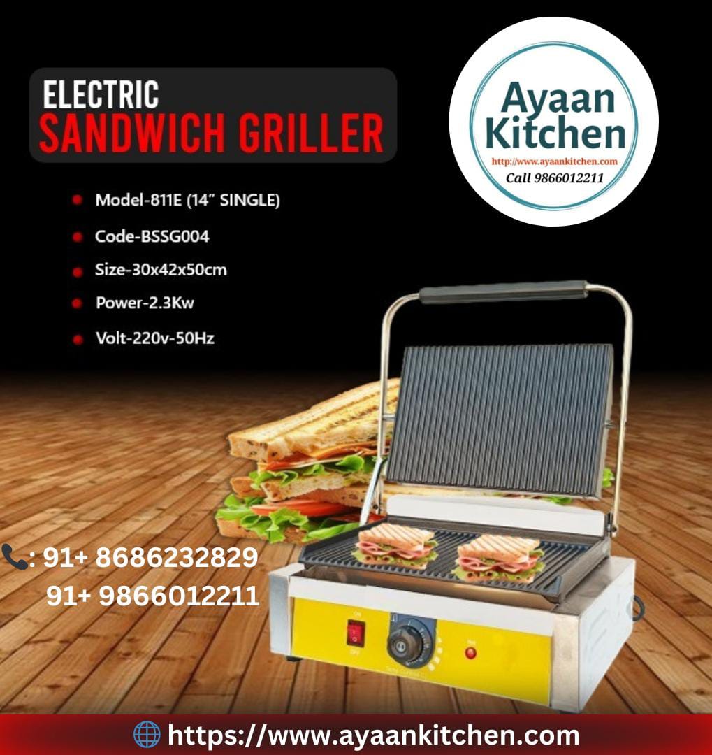 Commercial Sandwich Griller - Heavy Duty