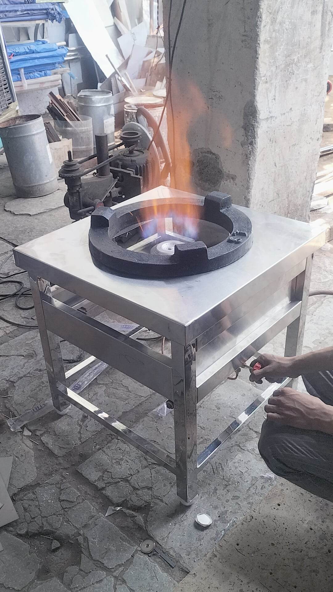 Single Burner Indian Cooking Range
