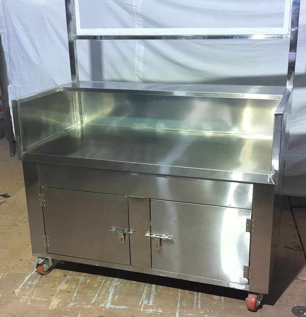 SS Front Display Counter for Chat Juice Chai