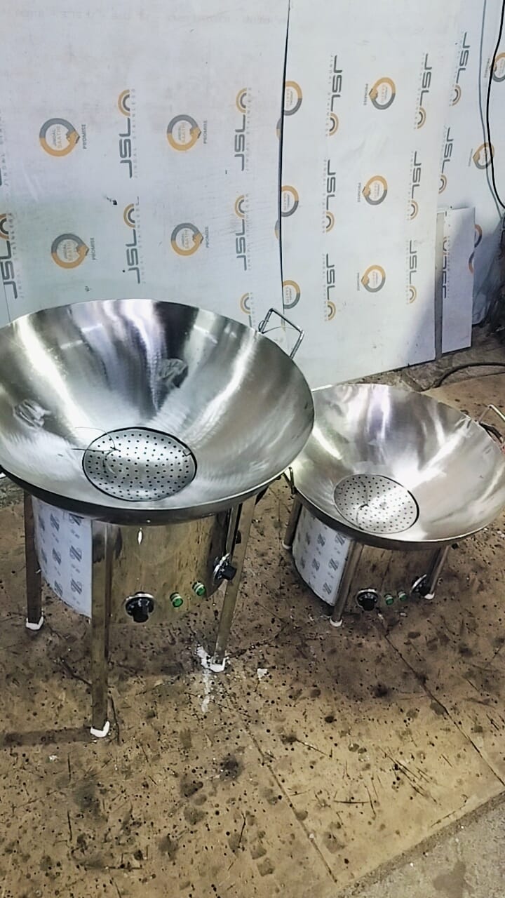 Stainless Steel Electric Kadai Deep Fryer 8 Litres