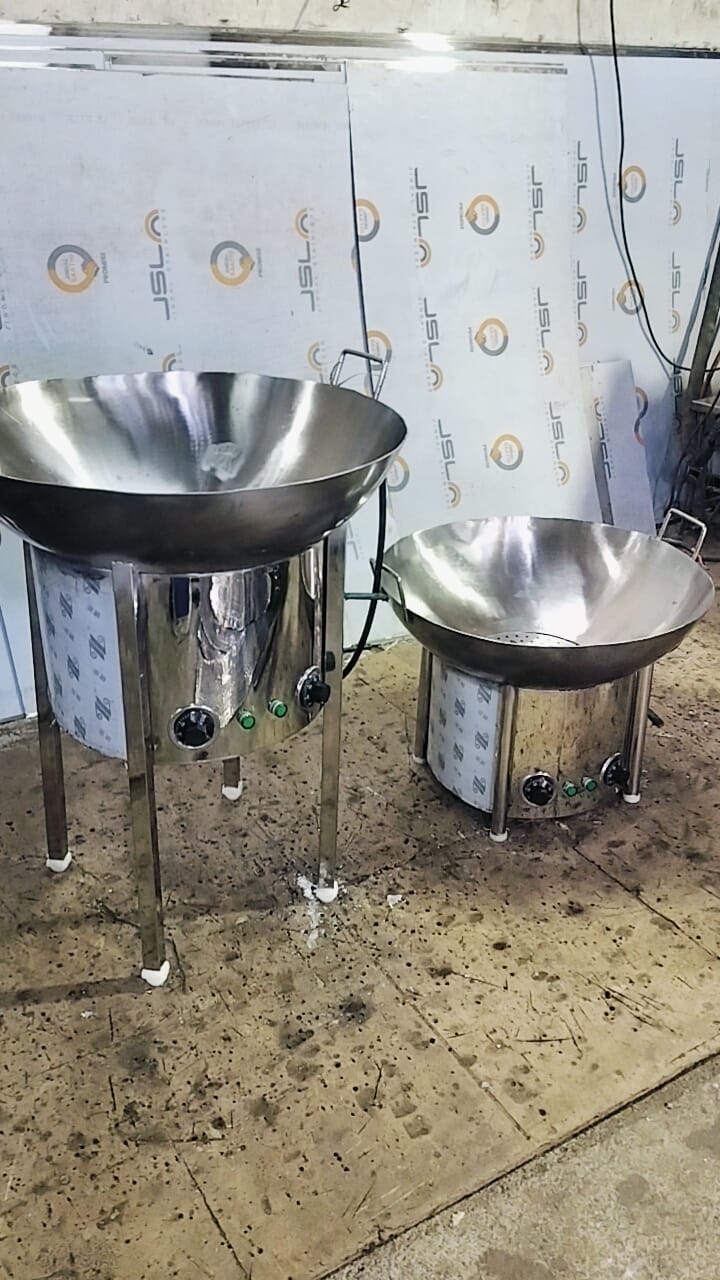 Stainless Steel Electric Kadai Deep Fryer 8 Litres