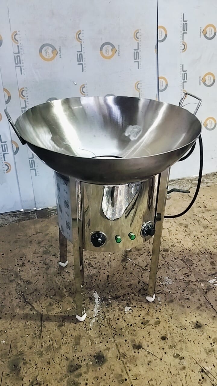 Stainless Steel Electric Kadai Deep Fryer 8 Litres