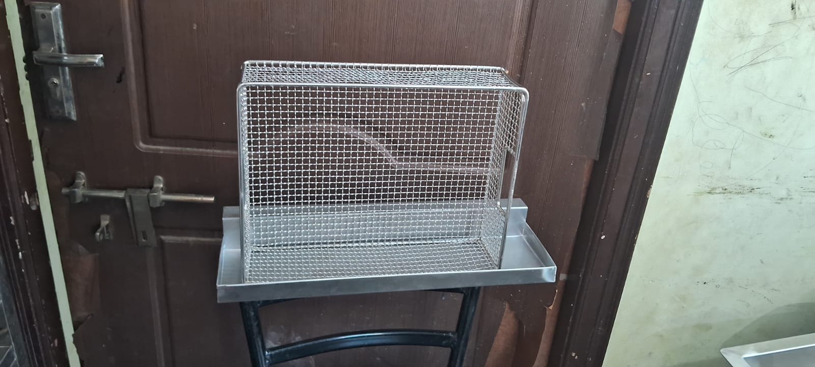 Stainless Steel Fried Chicken KFC Breading Basket Rectangle and Round