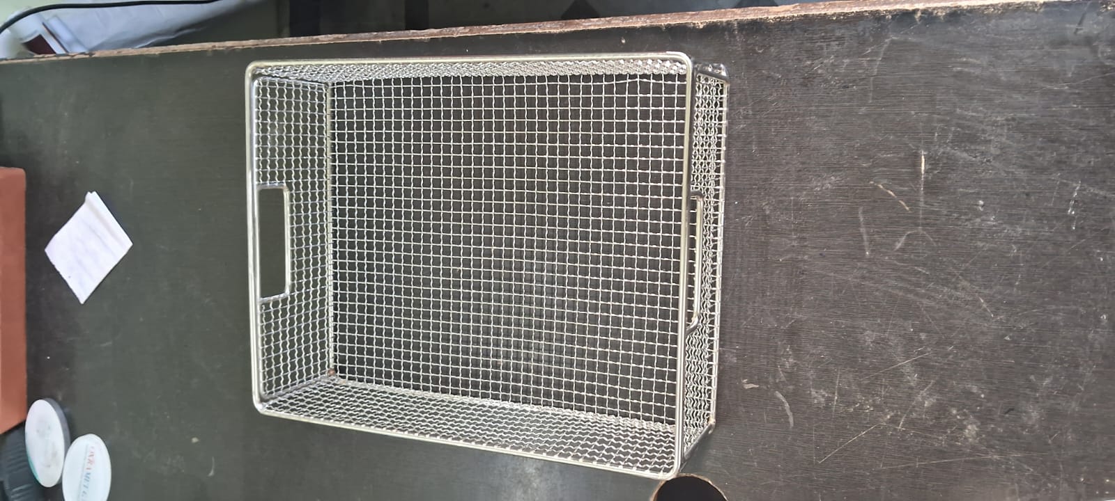 Stainless Steel Fried Chicken KFC Breading Basket Rectangle and Round
