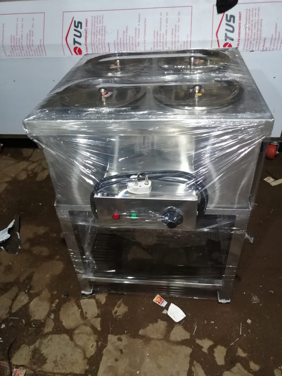 Stainless Steel Four Round Container Electric Hot Bain Marie