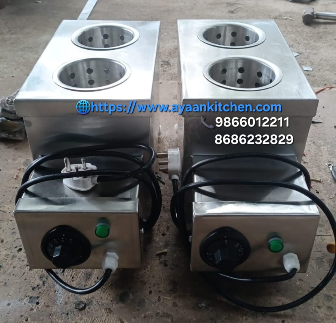 Stainless Steel Spoon Sterilizer Four Bowls