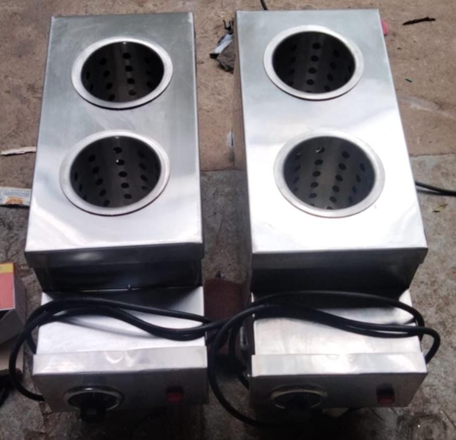 Stainless Steel Spoon Sterilizer Two Bowls