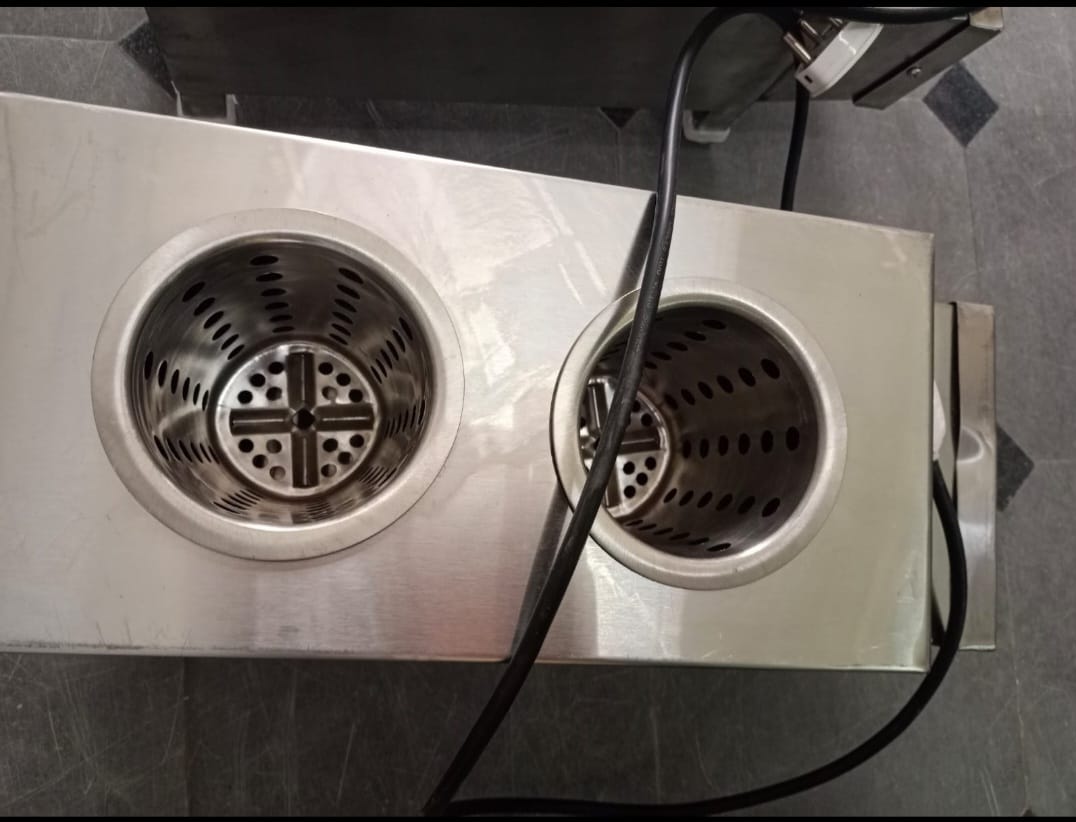 Stainless Steel Spoon Sterilizer Two Bowls