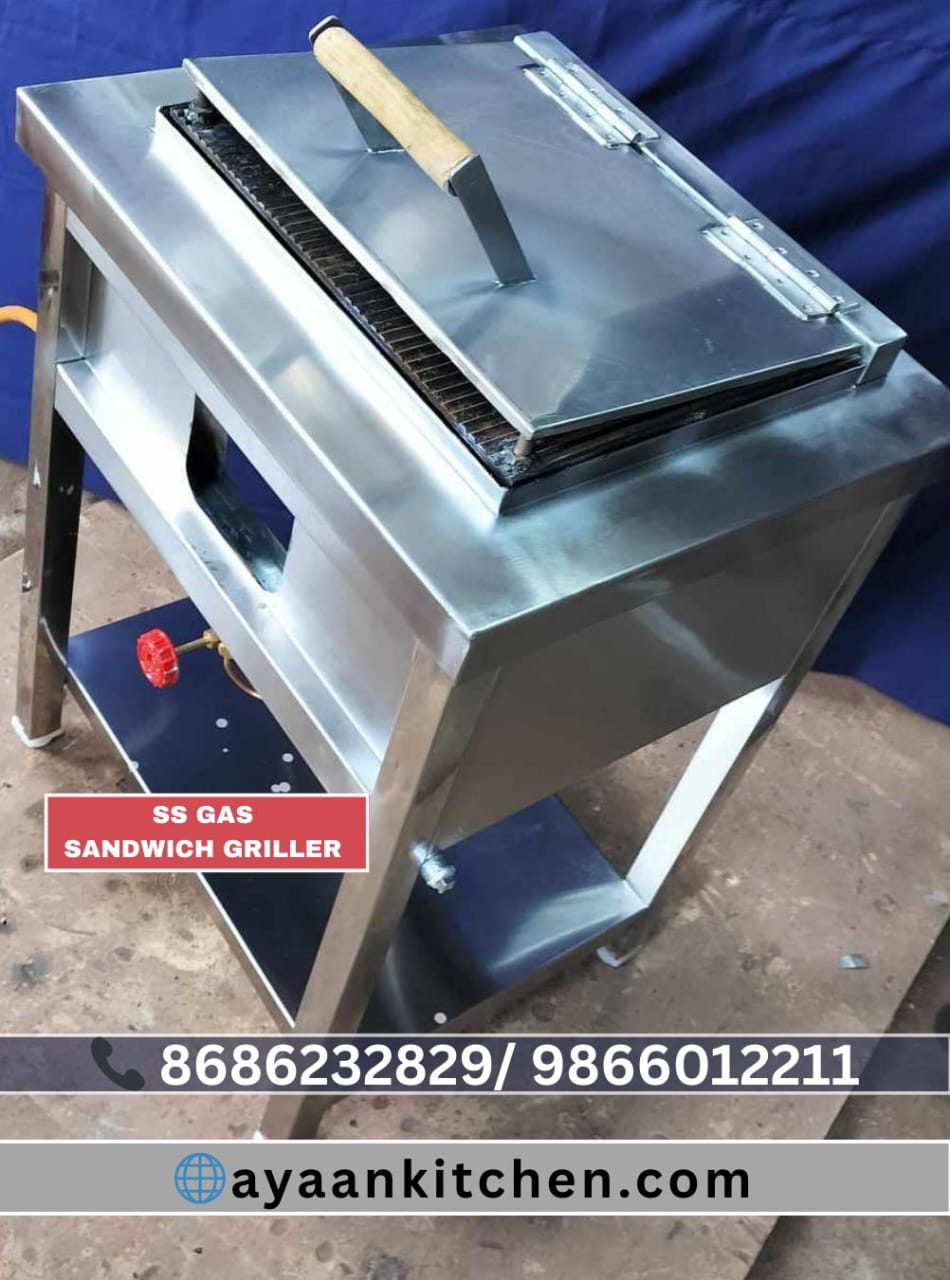 Stainless Steel Gas Sandwhich Griller