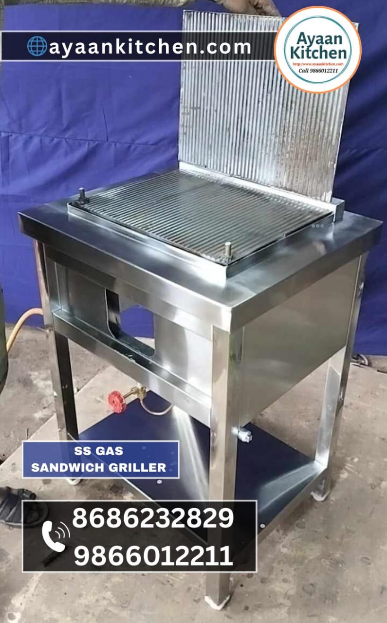 Stainless Steel Gas Sandwhich Griller