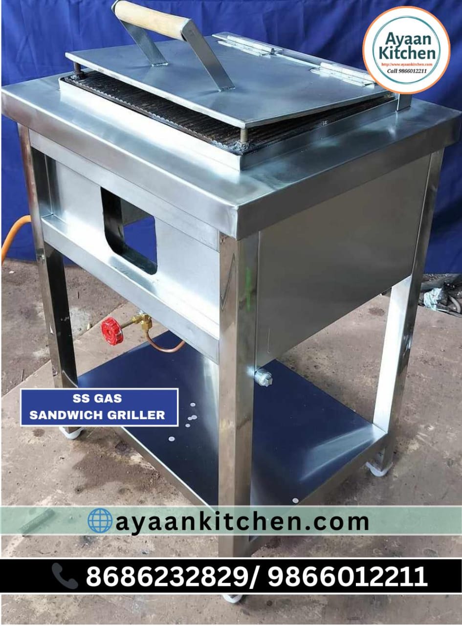 Stainless Steel Gas Sandwhich Griller