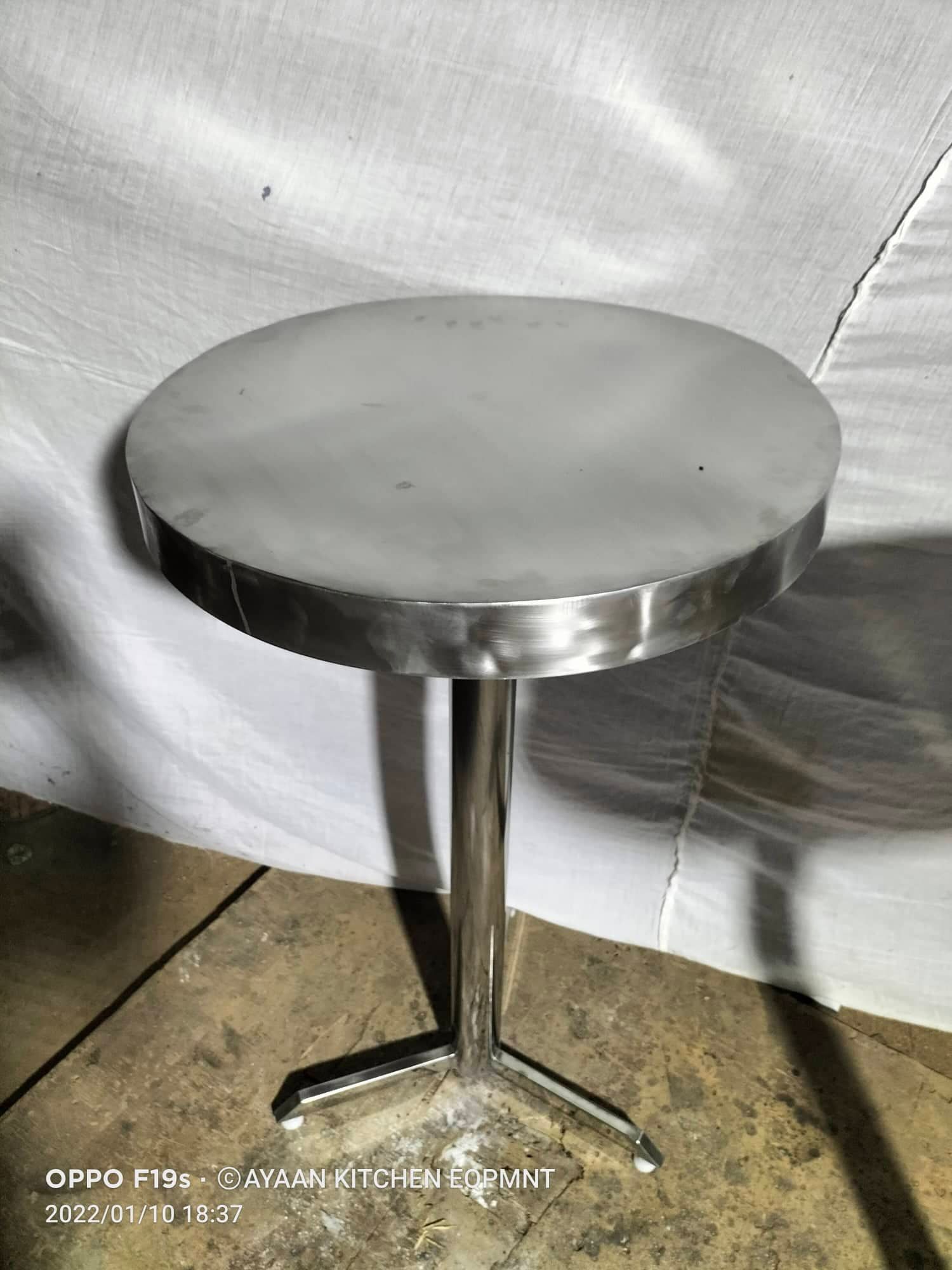 Stainless Steel High Rise Tea Table