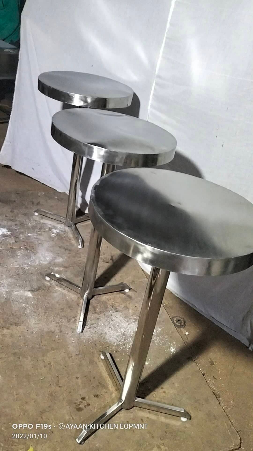 Stainless Steel High Rise Tea Table