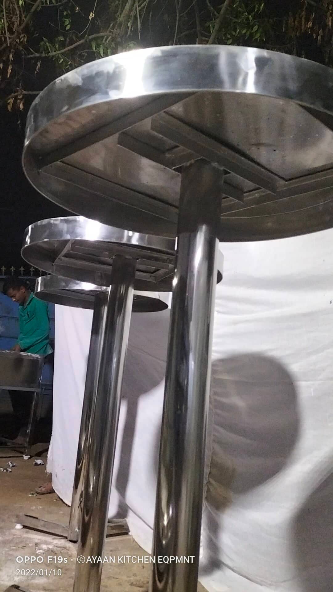 Stainless Steel High Rise Tea Table