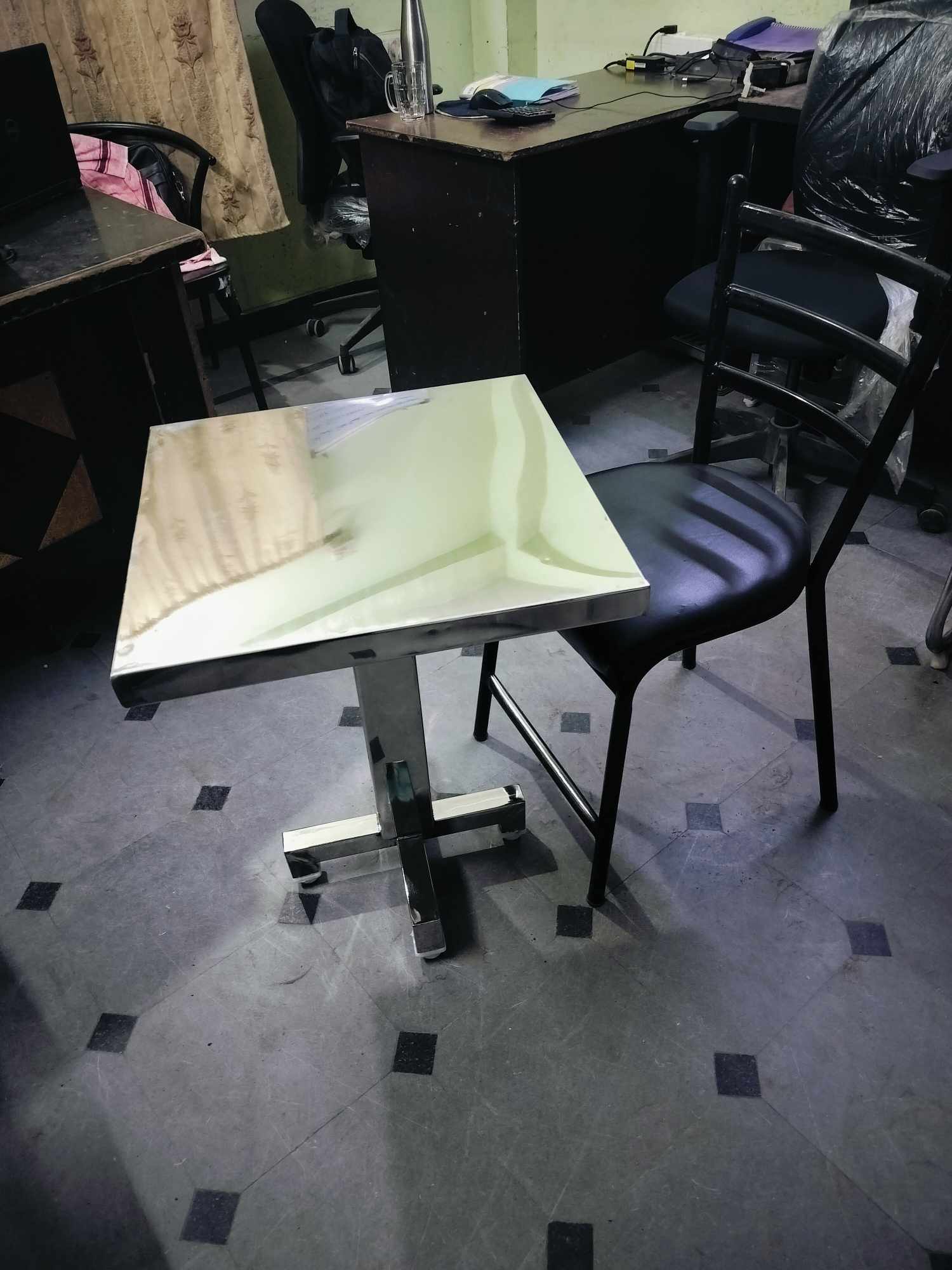 Stainless Steel High Rise Tea Table