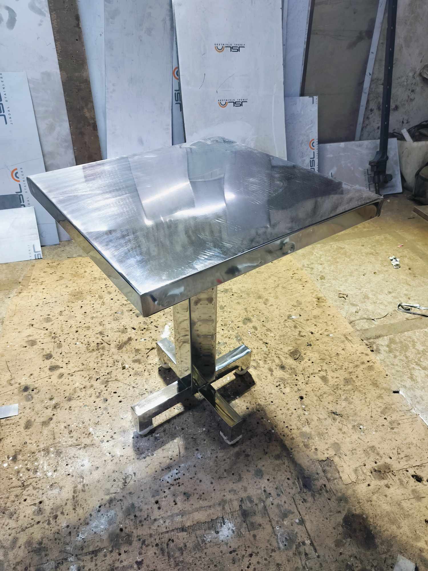 Stainless Steel High Rise Tea Table